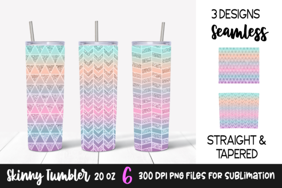 Download Pastel Geometric Glitter Tumbler Designs - Designs Collection