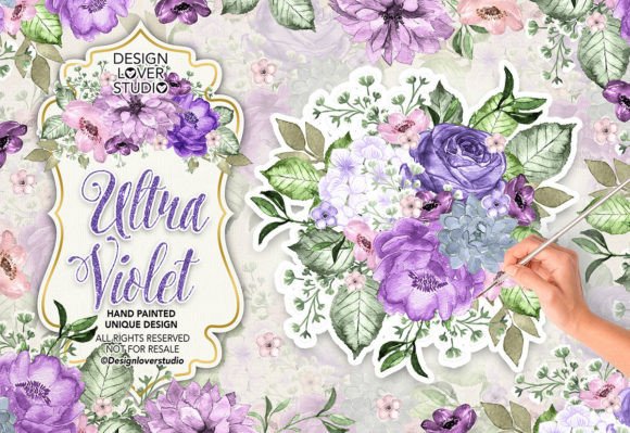 Download Watercolor ULTRA VIOLET Design - Premium Resources