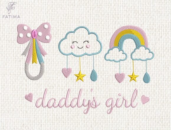 Download Daddy's Girl Embroidery Design - Premium Resources