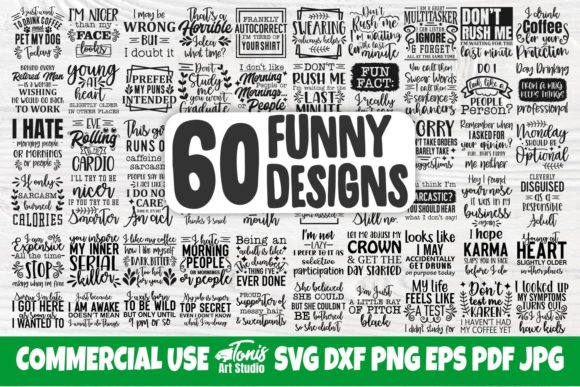 Download Funny Quotes Svg Bundle | 60 Designs - Designs Collection