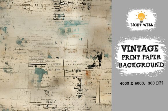 Download Vintage Print Ephemera Paper Pack - Vintage print Collection