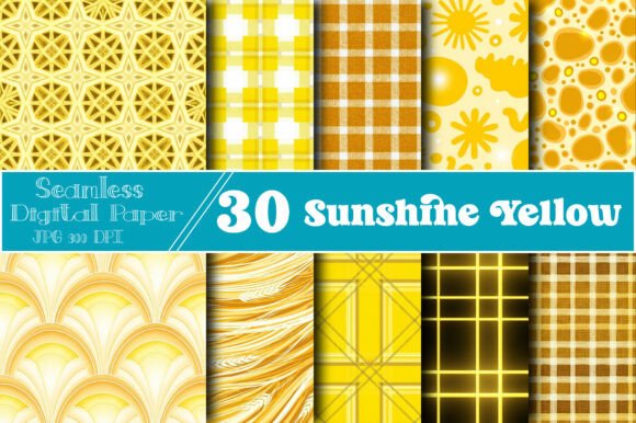 Download Sunshine Yellow Seamless Patterns - Sunshine yellow Collection